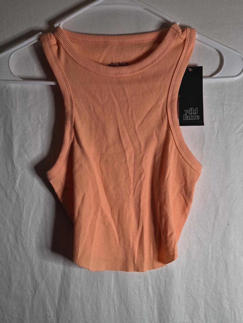 wild fable Peach Ribbed Tank